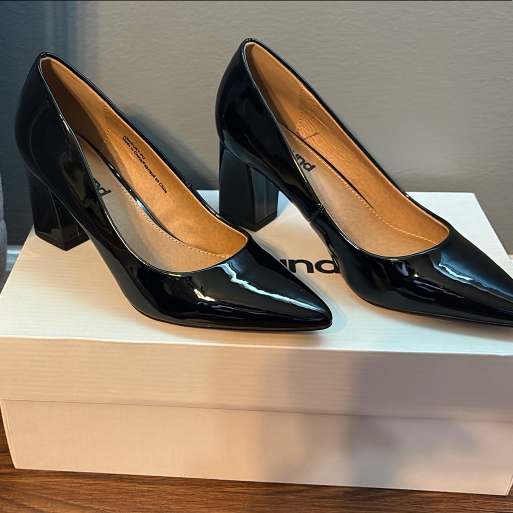 Abound Black Patent Leather Heels